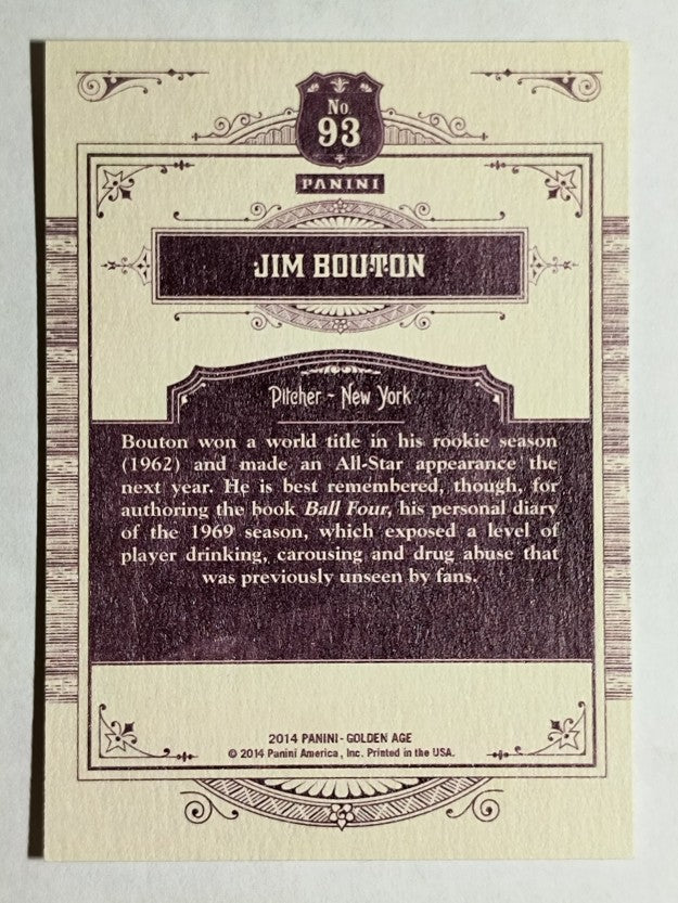 2014 Panini Golden Age #93 Jim Bouton