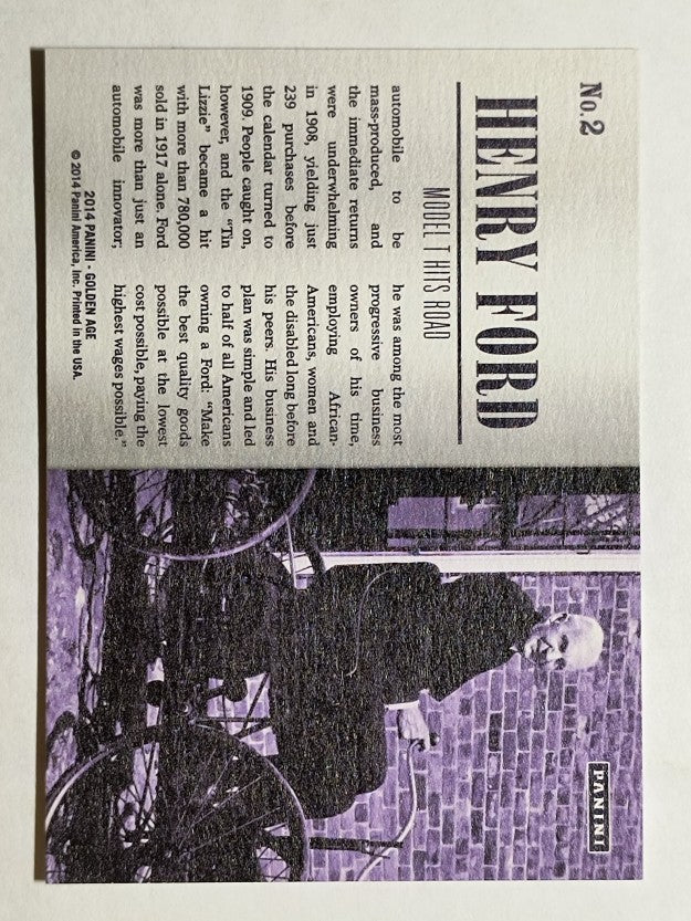 2014 Panini Golden Age Newsmakers #2 Henry Ford