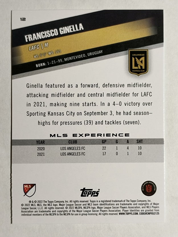 2022 Topps MLS #12 Francisco Ginella