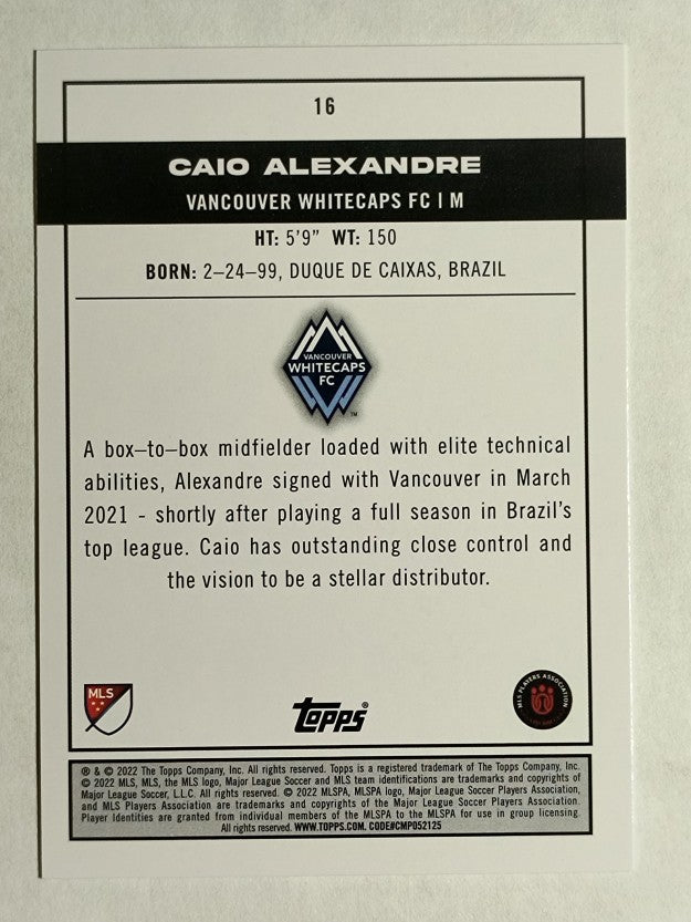 2022 Topps MLS #16 Caio Alexandre PP