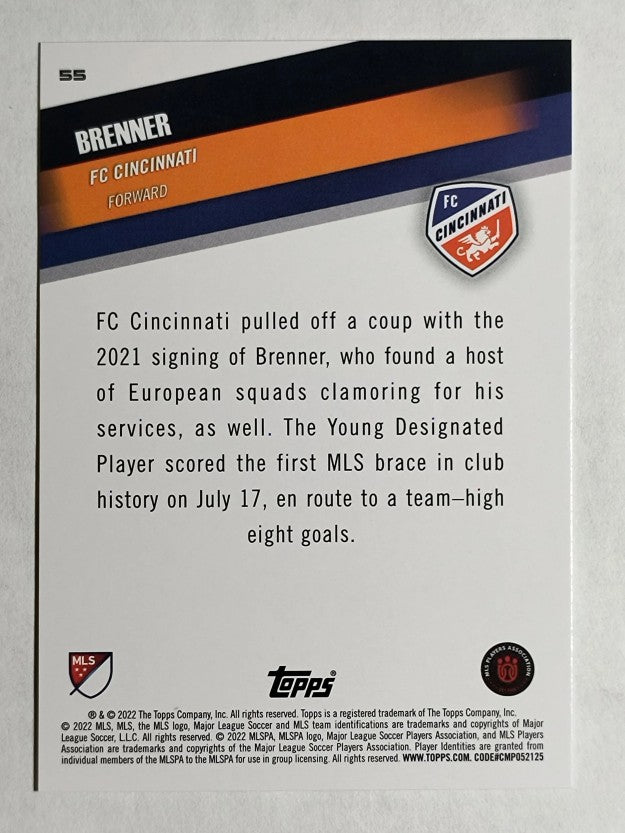 2022 Topps MLS #55 Brenner U22