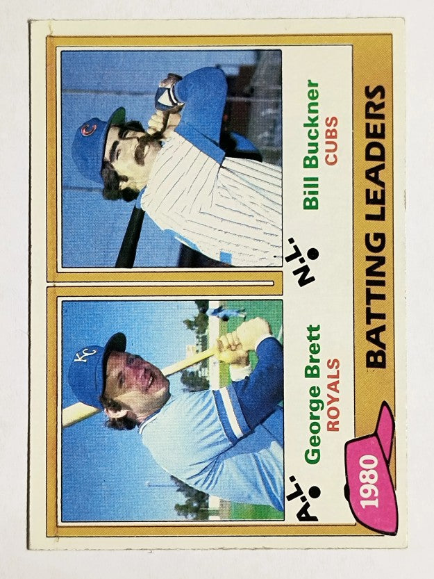 1981 Topps #1 George Brett/Bill Buckner LL