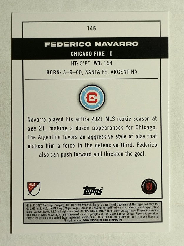 2022 Topps MLS #146 Federico Navarro PP