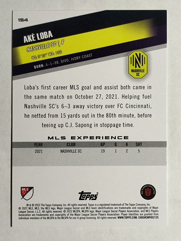 2022 Topps MLS #154 Ake Loba