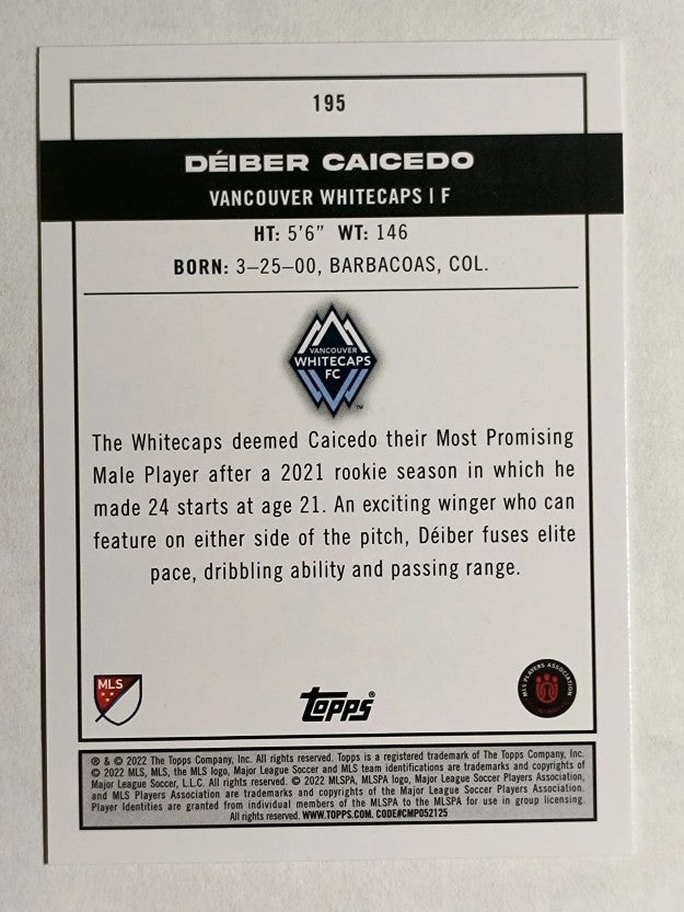 2022 Topps MLS #195 Deiber Caicedo PP