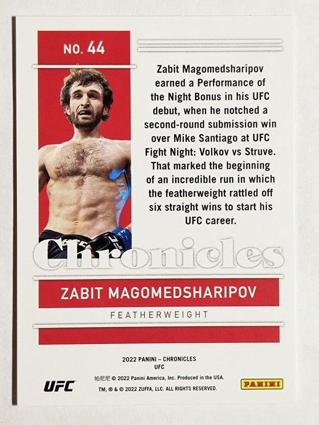 2022 Panini Chronicles UFC #44 Zabit Magomedsharipov