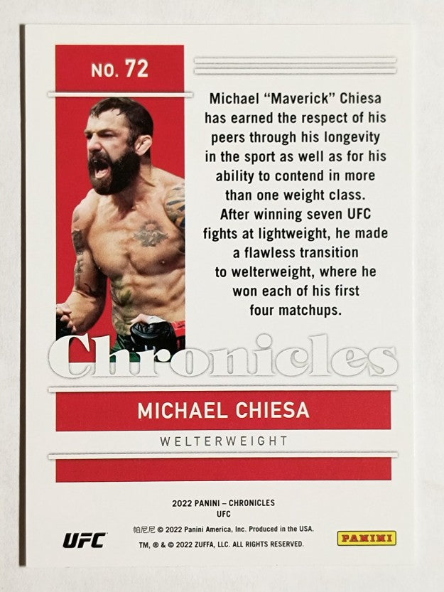 2022 Panini Chronicles UFC #72 Michael Chiesa