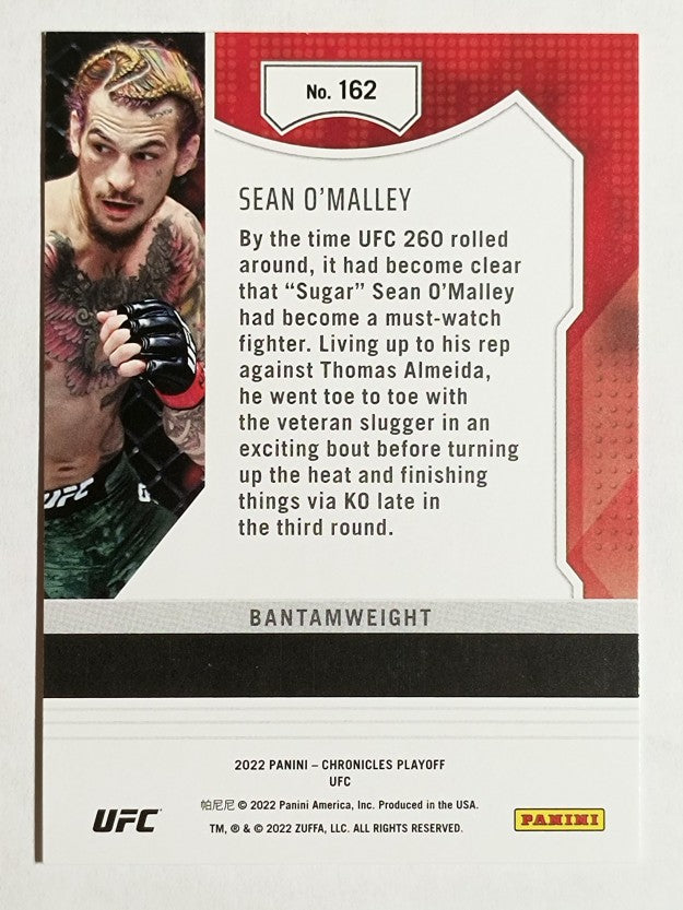 2022 Panini Chronicles UFC #162 Sean O'Malley/Playoff