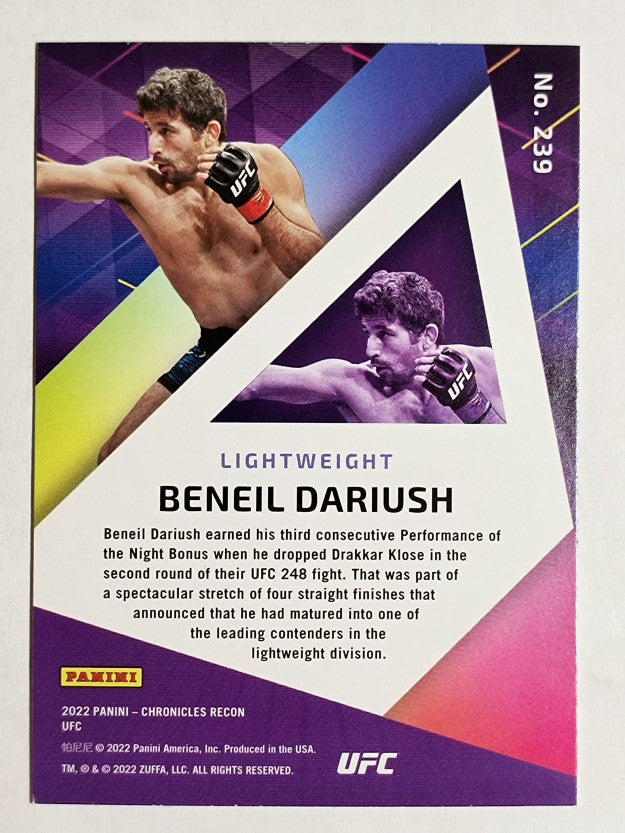 2022 Panini Chronicles UFC #239 Beneil Dariush/Recon