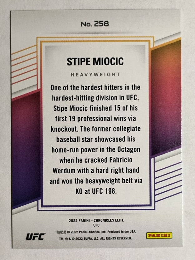 2022 Panini Chronicles UFC #258 Stipe Miocic/Elite