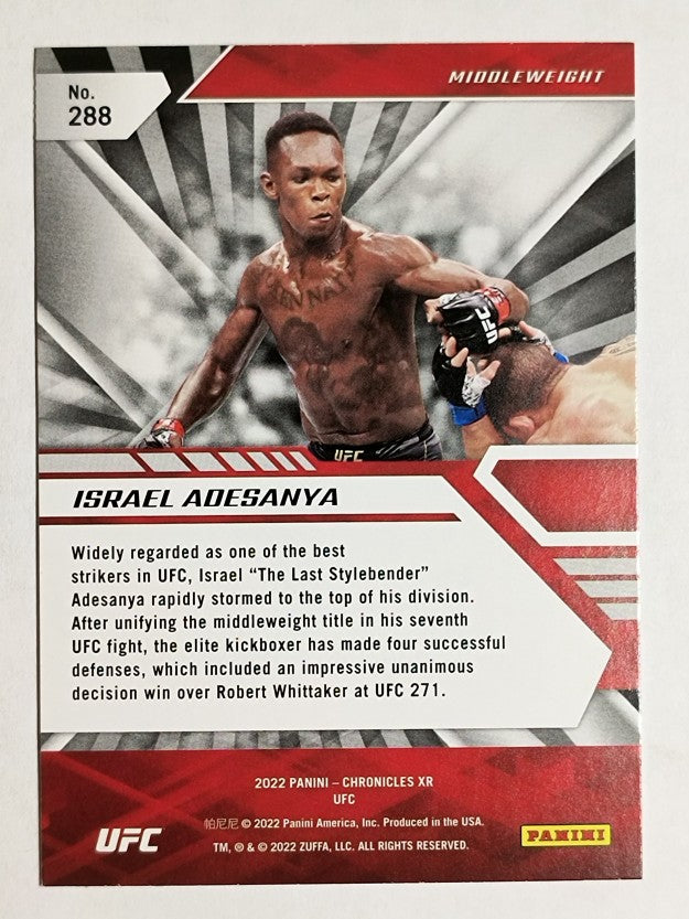 2022 Panini Chronicles UFC #288 Israel Adesanya/XR