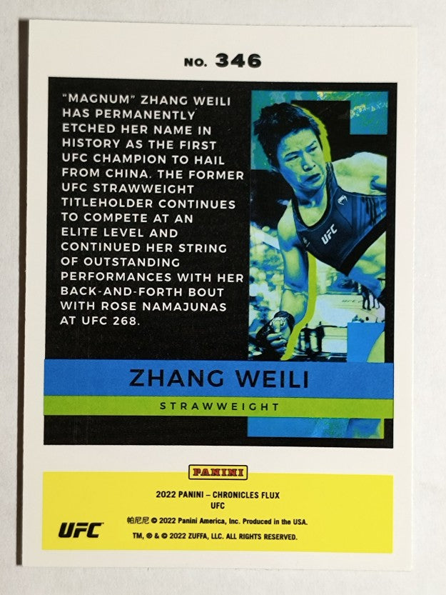 2022 Panini Chronicles UFC #346 Zhang Weili/Flux