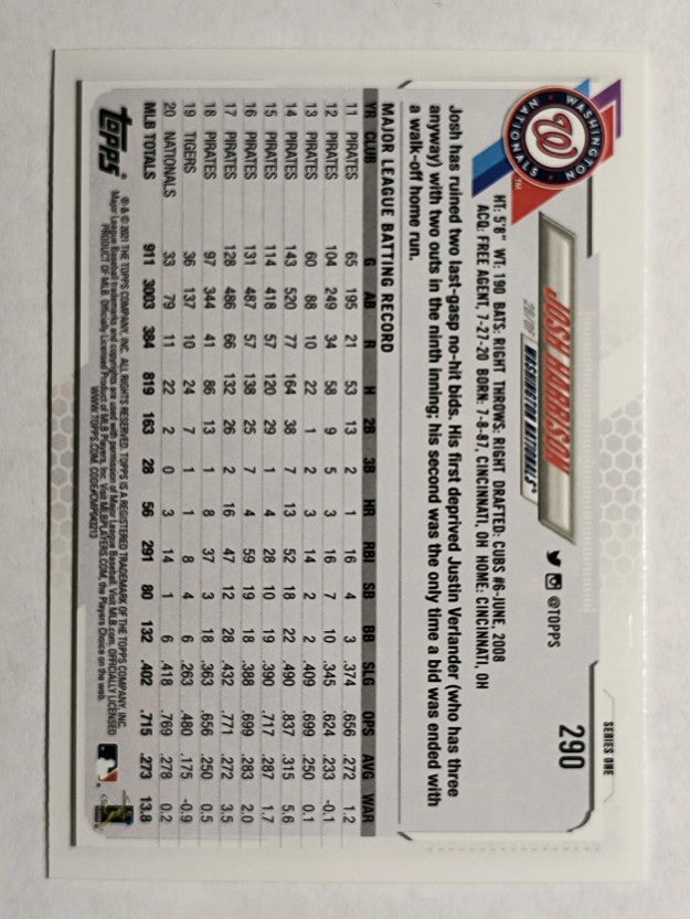 2021 Topps #290 Josh Harrison