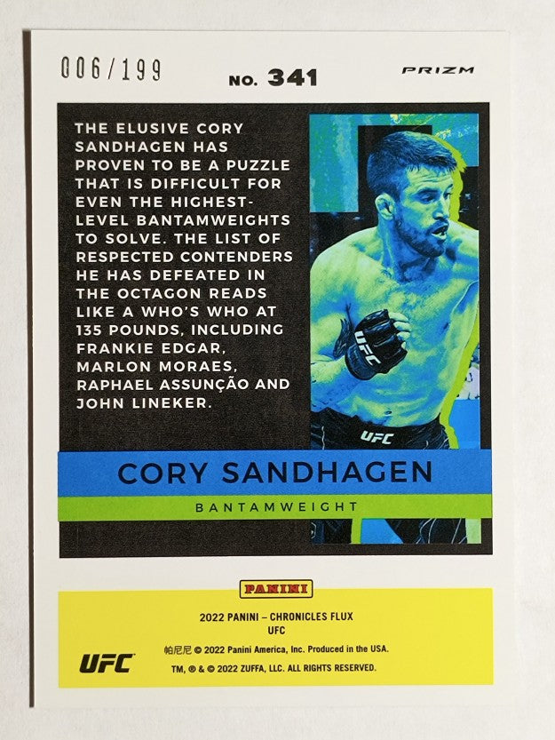 2022 Panini Chronicles UFC Red #341 Cory Sandhagen/Flux