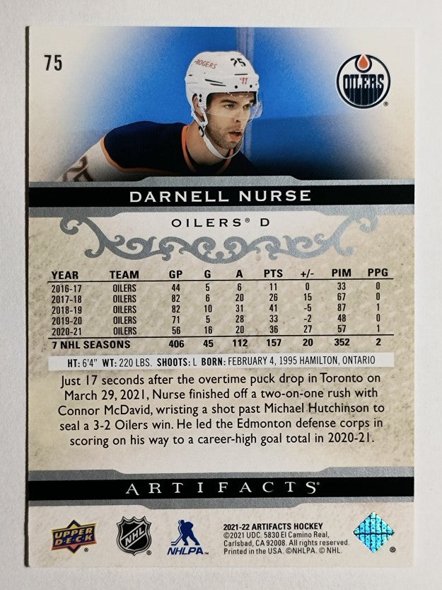 2021-22 Artifacts #75 Darnell Nurse