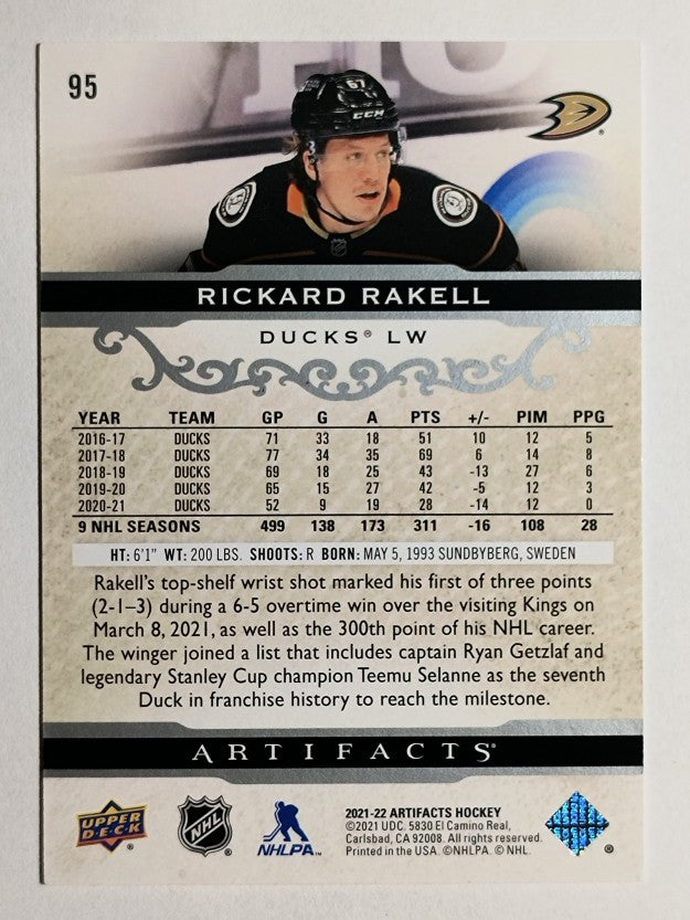 2021-22 Artifacts #95 Rickard Rakell