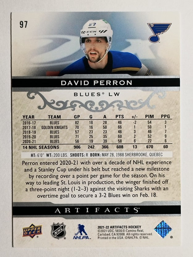 2021-22 Artifacts #97 David Perron