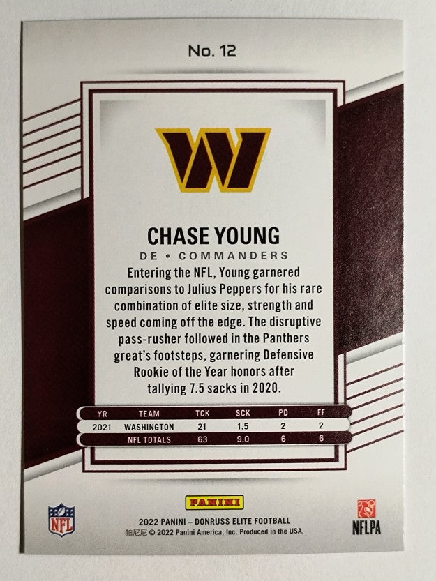 2022 Elite #12 Chase Young