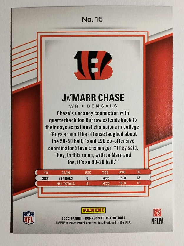 2022 Elite #16 Ja'Marr Chase