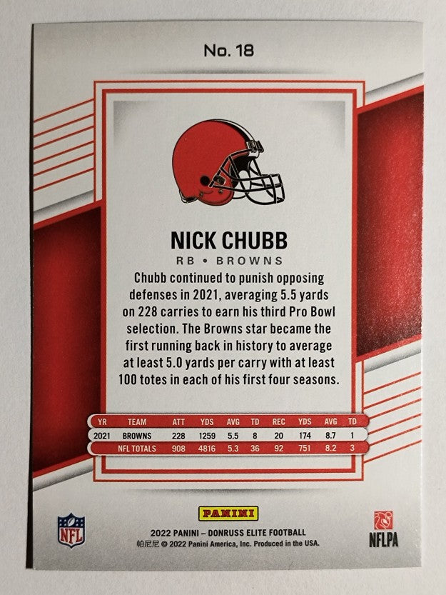 2022 Elite #18 Nick Chubb
