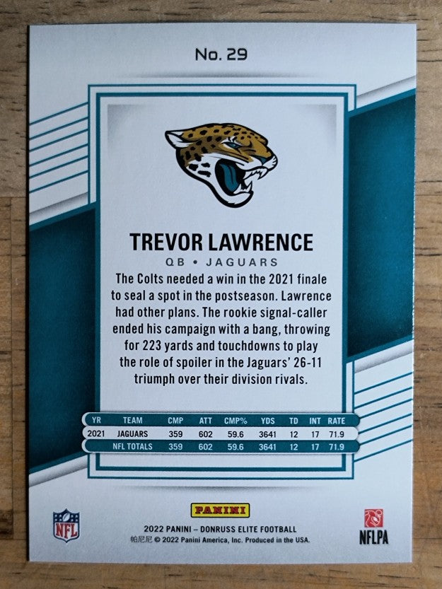2022 Elite #29 Trevor Lawrence