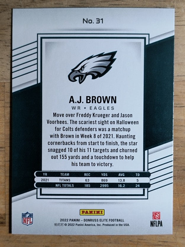 2022 Elite #31 A.J. Brown
