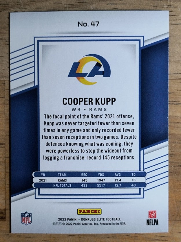 2022 Elite #47 Cooper Kupp