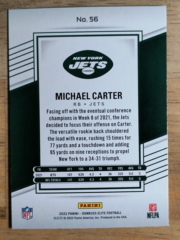 2022 Elite #56 Michael Carter