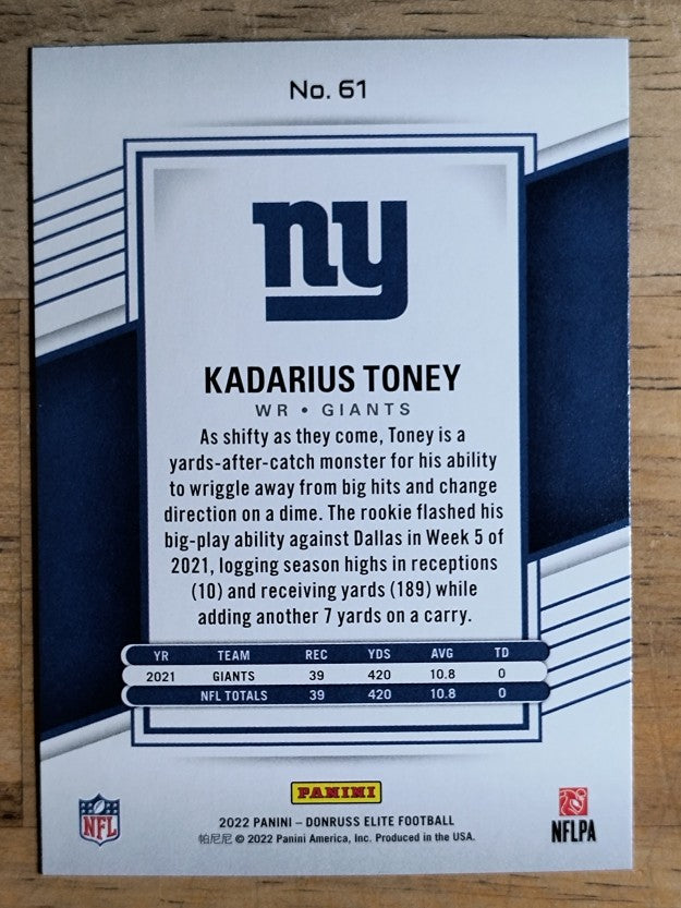 2022 Elite #61 Kadarius Toney