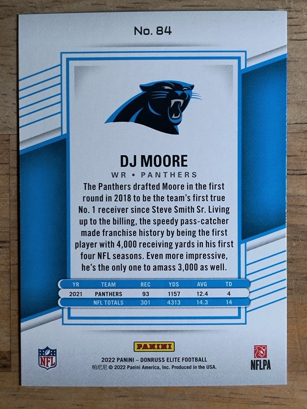 2022 Elite #84 D.J. Moore