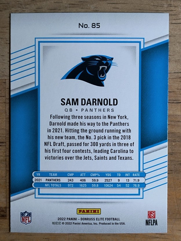 2022 Elite #85 Sam Darnold
