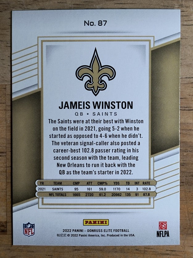 2022 Elite #87 Jameis Winston