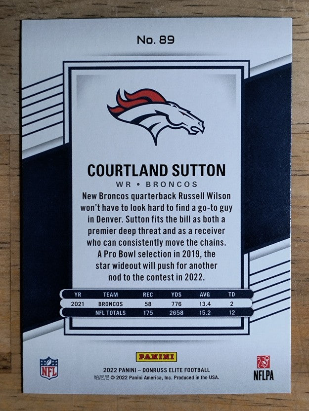 2022 Elite #89 Courtland Sutton