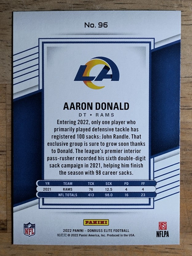 2022 Elite #96 Aaron Donald