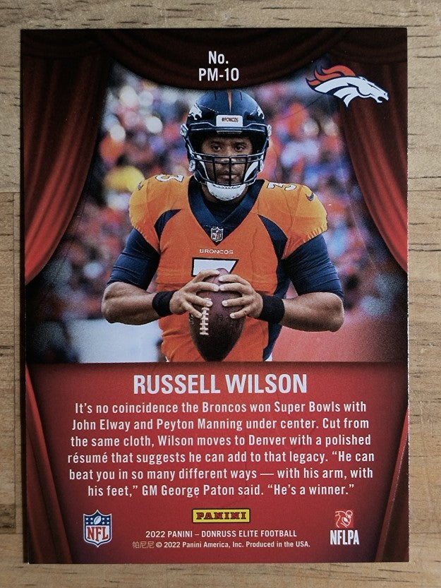 2022 Elite Playmakers #10 Russell Wilson