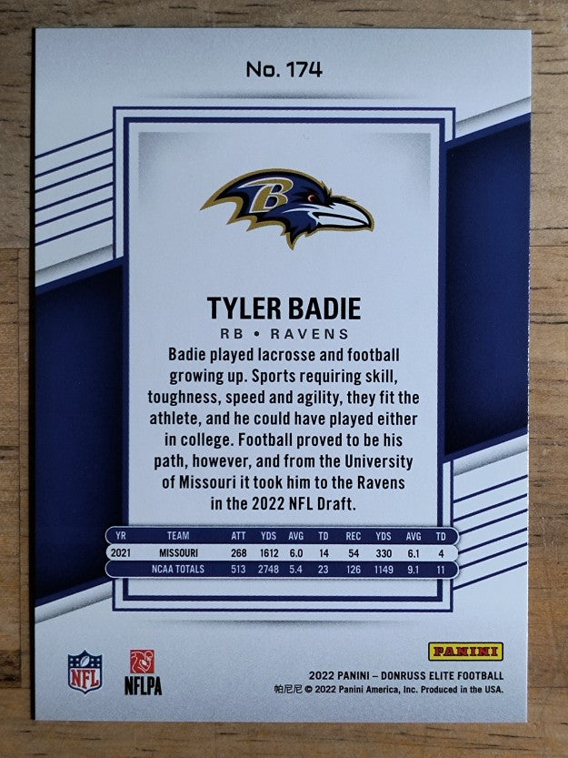 2022 Elite Red #174 Tyler Badie