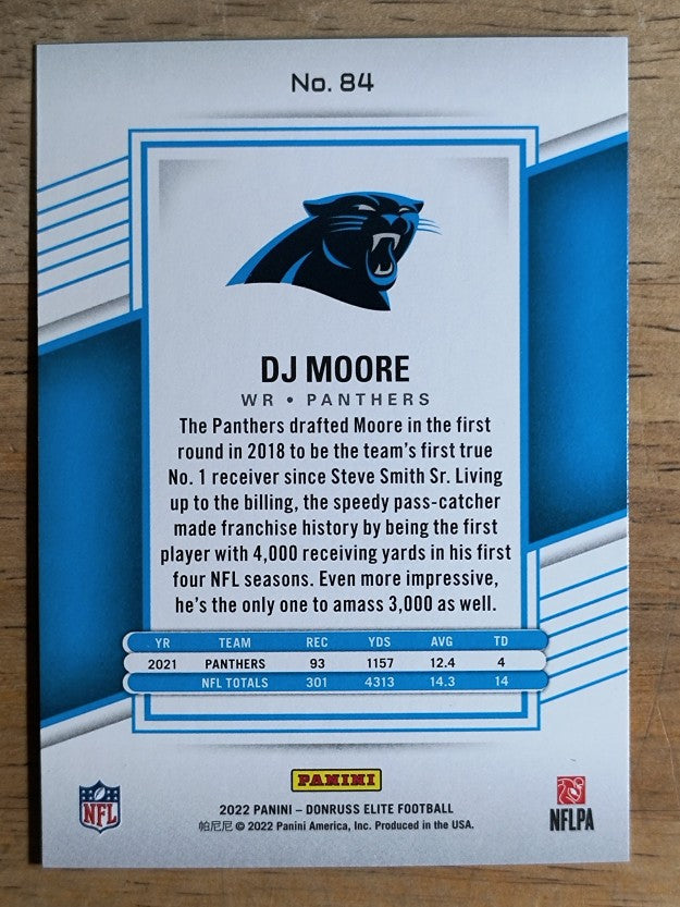 2022 Elite #84 D.J. Moore