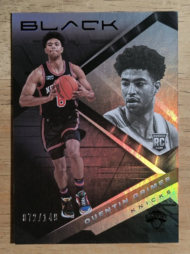 2021-22 Panini Black #90 Quentin Grimes RC