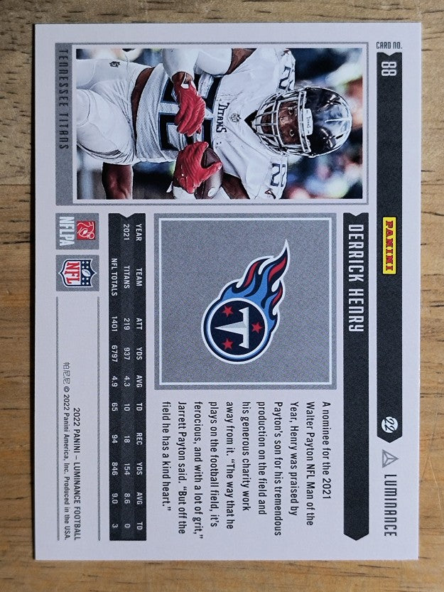 2022 Panini Luminance #88 Derrick Henry