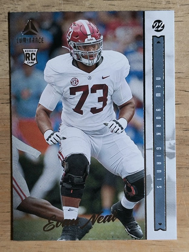 2022 Panini Luminance #137 Evan Neal RC