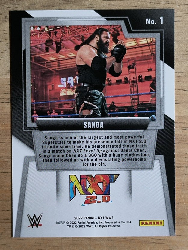 2022 Panini WWE NXT #1 Sanga