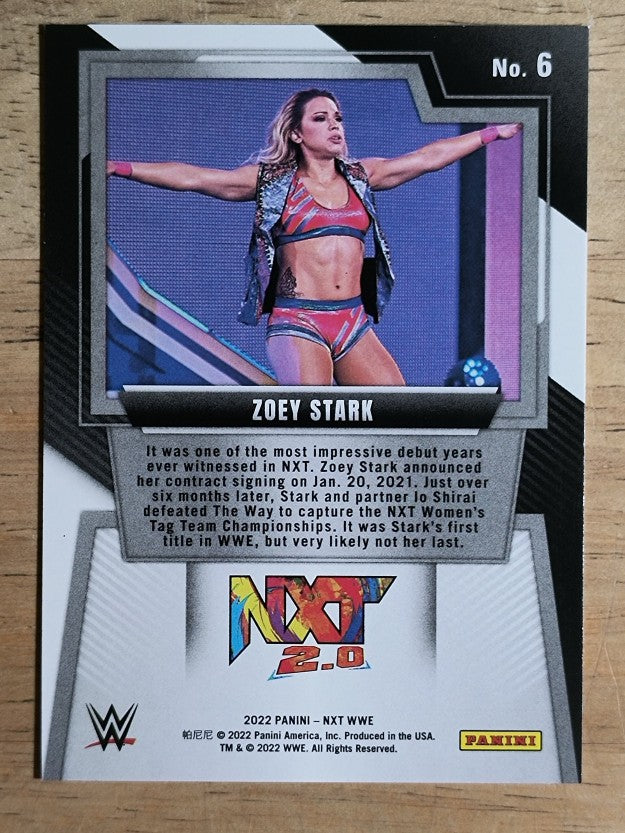 2022 Panini WWE NXT #6 Zoey Stark
