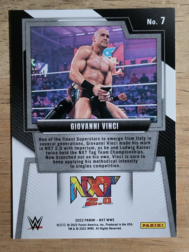 2022 Panini WWE NXT #7 Giovanni Vinci