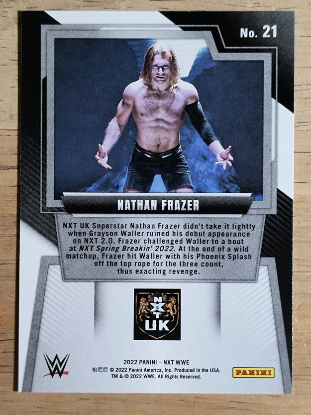 2022 Panini WWE NXT #21 Nathan Frazer RC