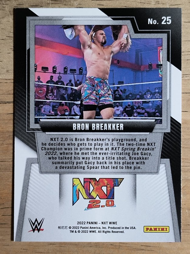 2022 Panini WWE NXT #25 Bron Breakker RC