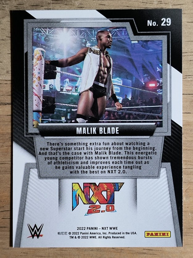 2022 Panini WWE NXT #29 Malik Blade RC