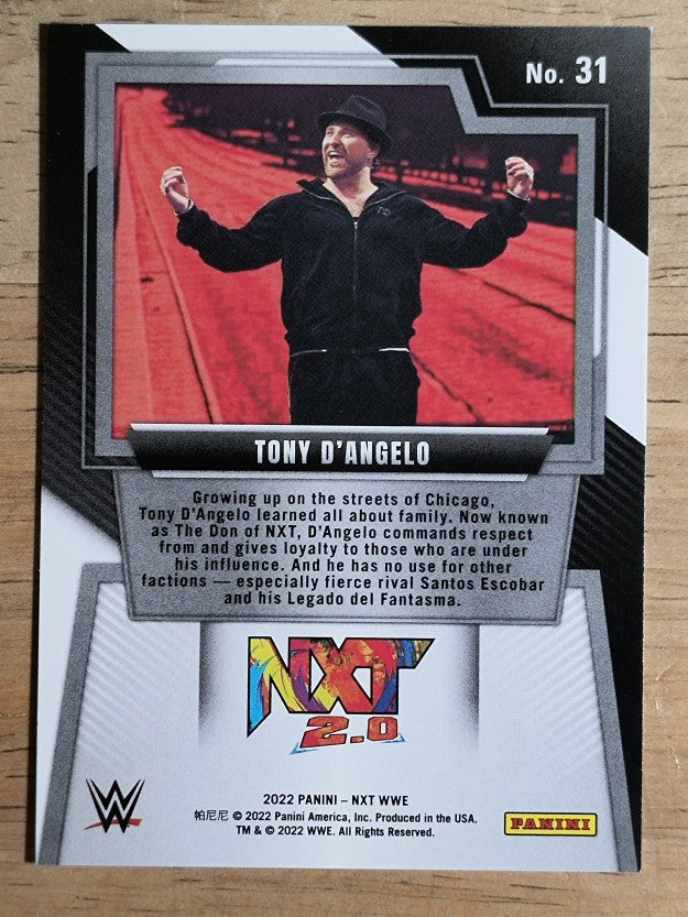 2022 Panini WWE NXT #31 Tony D'Angelo RC
