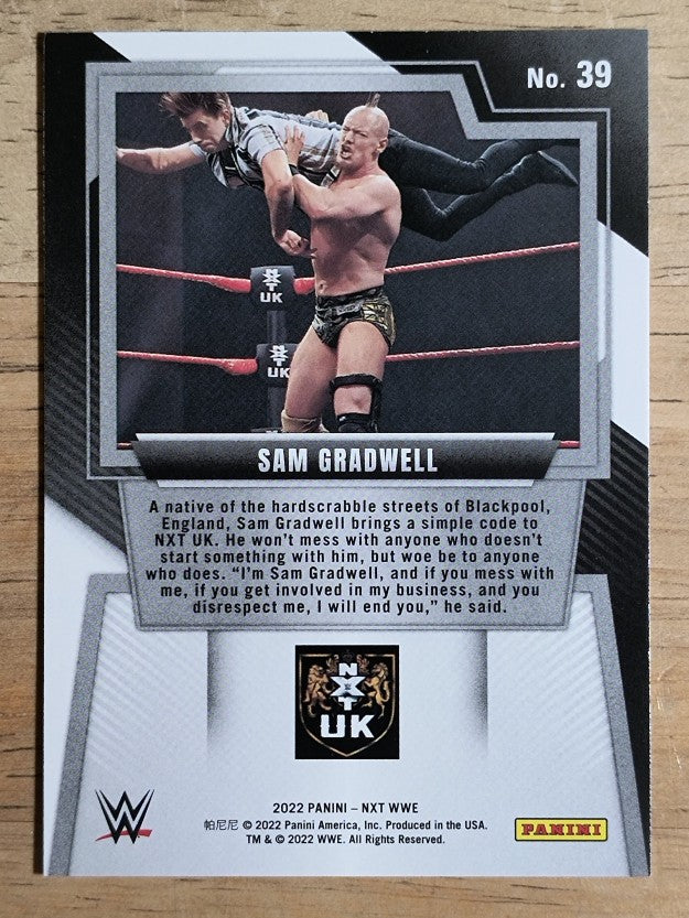 2022 Panini WWE NXT #39 Sam Gradwell RC