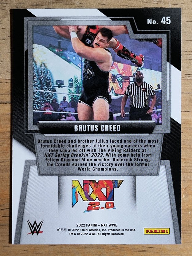 2022 Panini WWE NXT #45 Brutus Creed RC