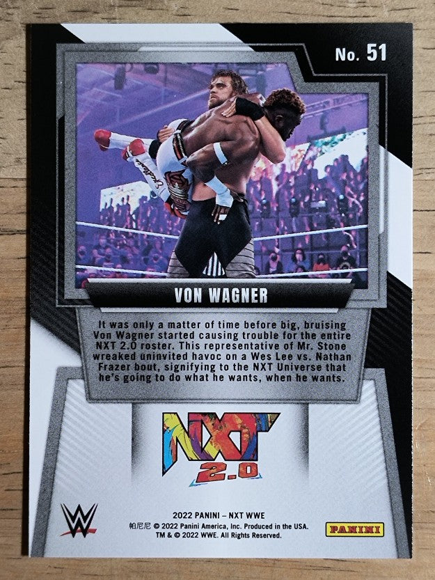 2022 Panini WWE NXT #51 Von Wagner RC